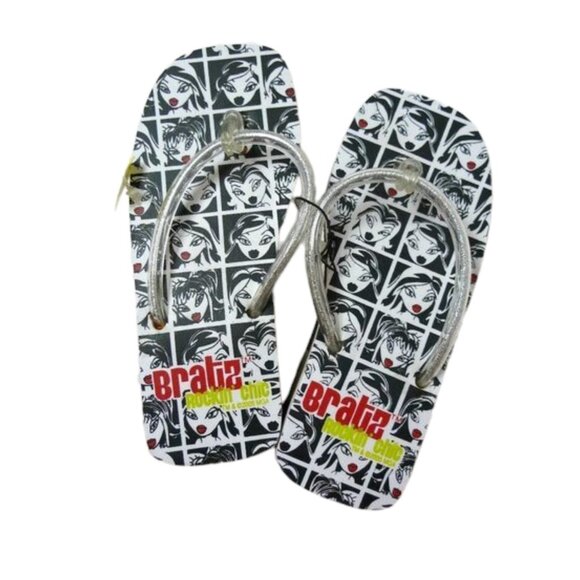 DEADSTOCK 2005 Bratz Rockin' Chic rubber wedge slippers - Picture 1 of 2